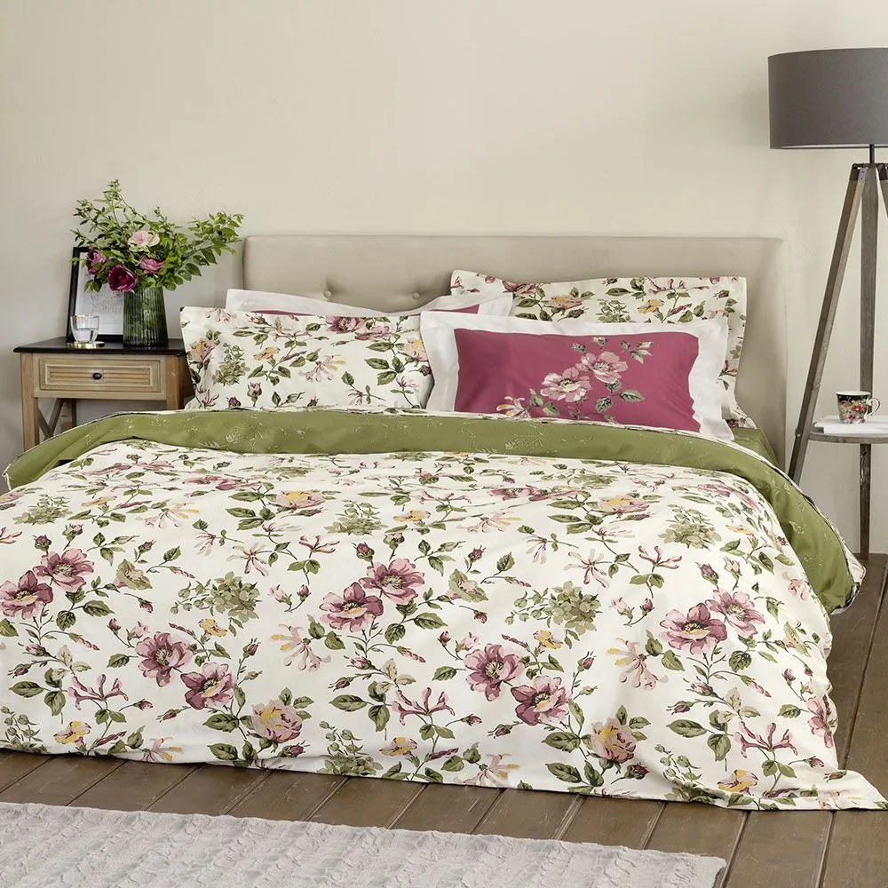 Σεντόνια Moments (Σετ 4τμχ) Beige-Multi Nima Υπέρδιπλo 240x270cm 100% Βαμβακοσατέν