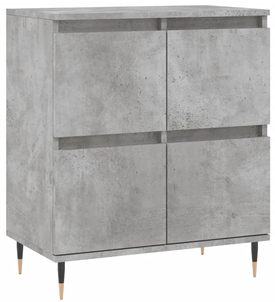 vidaXL Ντουλάπι Γκρι Σκυροδέματος 60x35x70 εκ. Επεξεργασμένο Ξύλο
