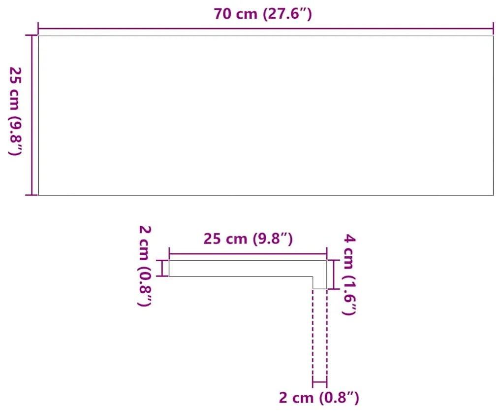 Πατάκια Σκάλας 8 τεμ. Ανοιχτό Καφέ 70x25x2 cm Ξύλο Δρυός - Καφέ
