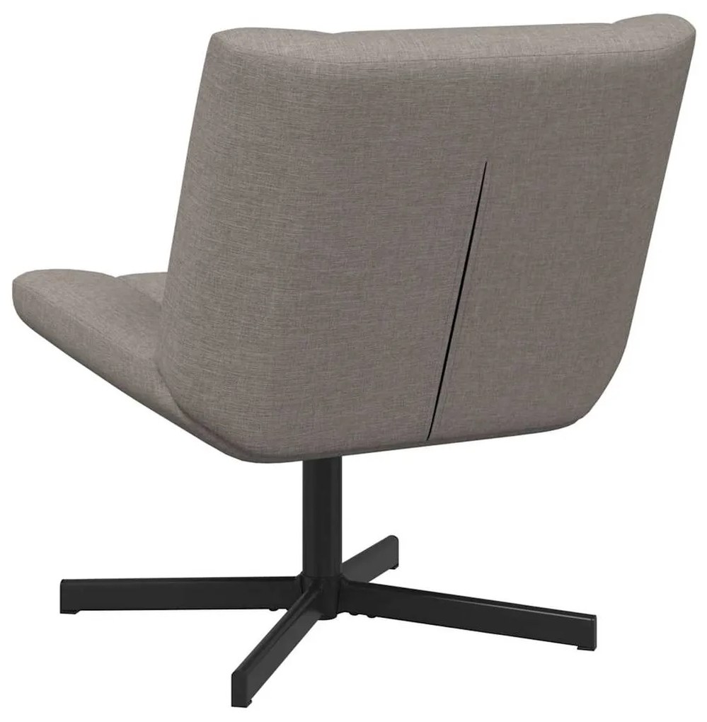 vidaXL Περιστρεφόμενη καρέκλα Taupe 63 x 75 x 76 εκ ύφασμα