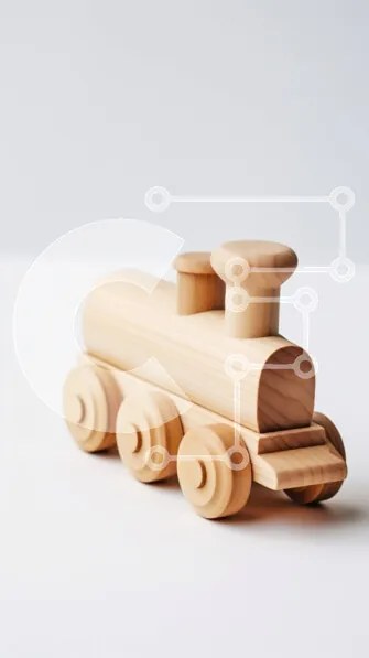 Intra Συλλεκτικό Ξύλινο Παζλ Plywood  4mm - Αξιολάτρευτο Ξύλινο Παιχνίδι Τρένο για παιδιά Σε Ξύλινο Κουτί - Διαστάσεις: 10x10 cm – 25 κομμάτια