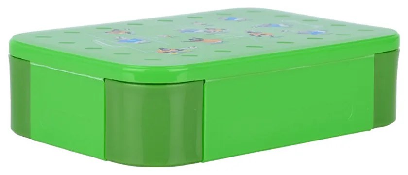 Φαγητοδοχείο Παιδικό 3 Θέσεων Πλαστικό 900ml-19,1x13x5εκ. Jungle Kick Save The Aegean Estia 01-33491