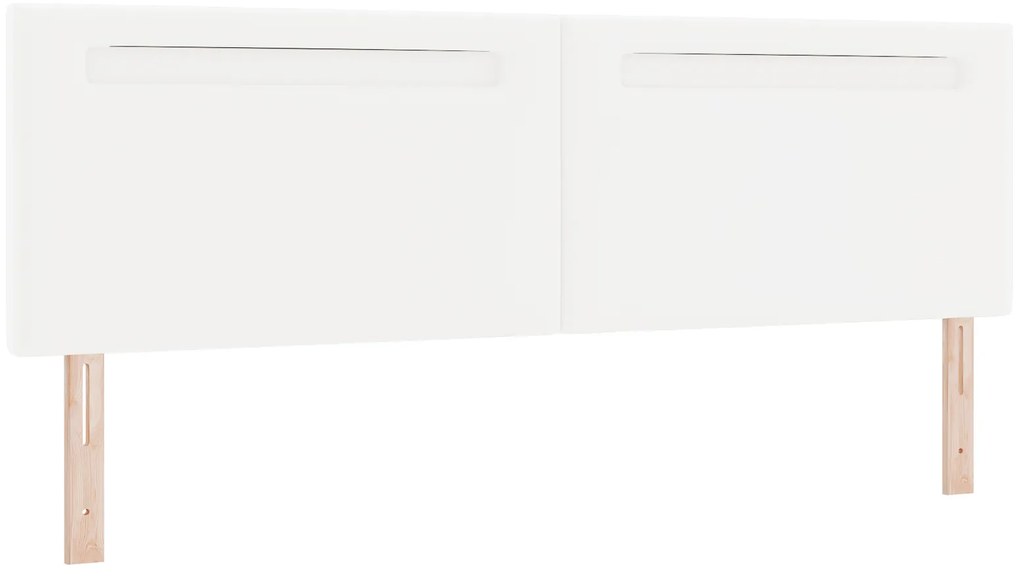 vidaXL Κεφαλάρι Επιτοίχιο με κεφαλάρι Λευκό 180 cm PVC