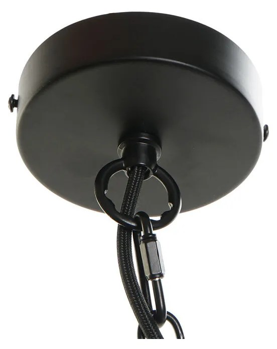 Φωτιστικό Οροφής DKD Home Decor Μαύρο Μέταλλο Καφέ 220 V 50 W (25 x 25 x 43 cm)