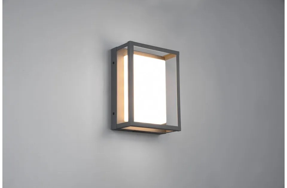 Απλίκα Φωτιστικό Τοίχου LED 10,5W Ανθρακί ΙΡ54 3CCT Witham 277860142 Trio Lighting-277860142-Ανθρακί 277860142