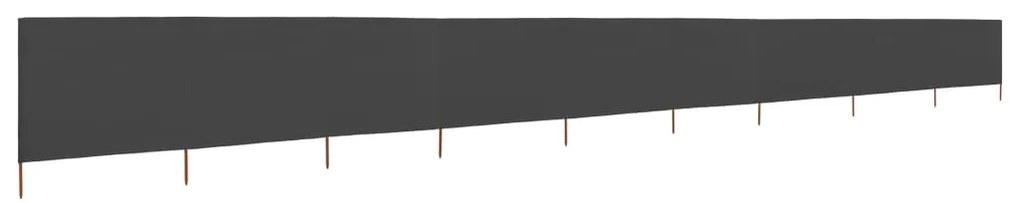 vidaXL Προστατευτικό Αέρα με 9 Πάνελ Ανθρακί 1200 x 80 εκ. Υφασμάτινο