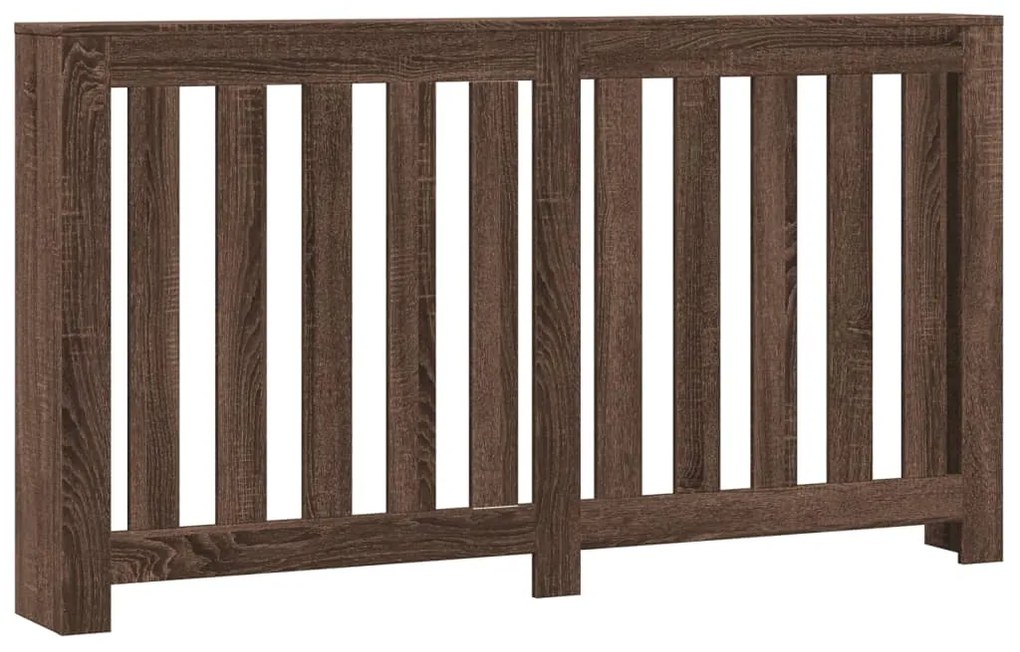 vidaXL Κάλυμμα Καλοριφέρ Καφέ Δρυς 149x20x82 εκ. Επεξεργασμένο Ξύλο