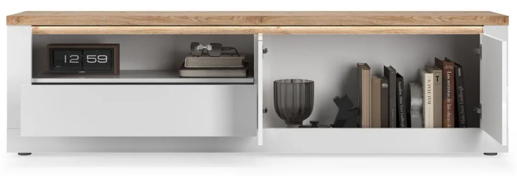 Έπιπλο Τηλεόρασης Ανθρακί Οξειδωμένο 121x43x57