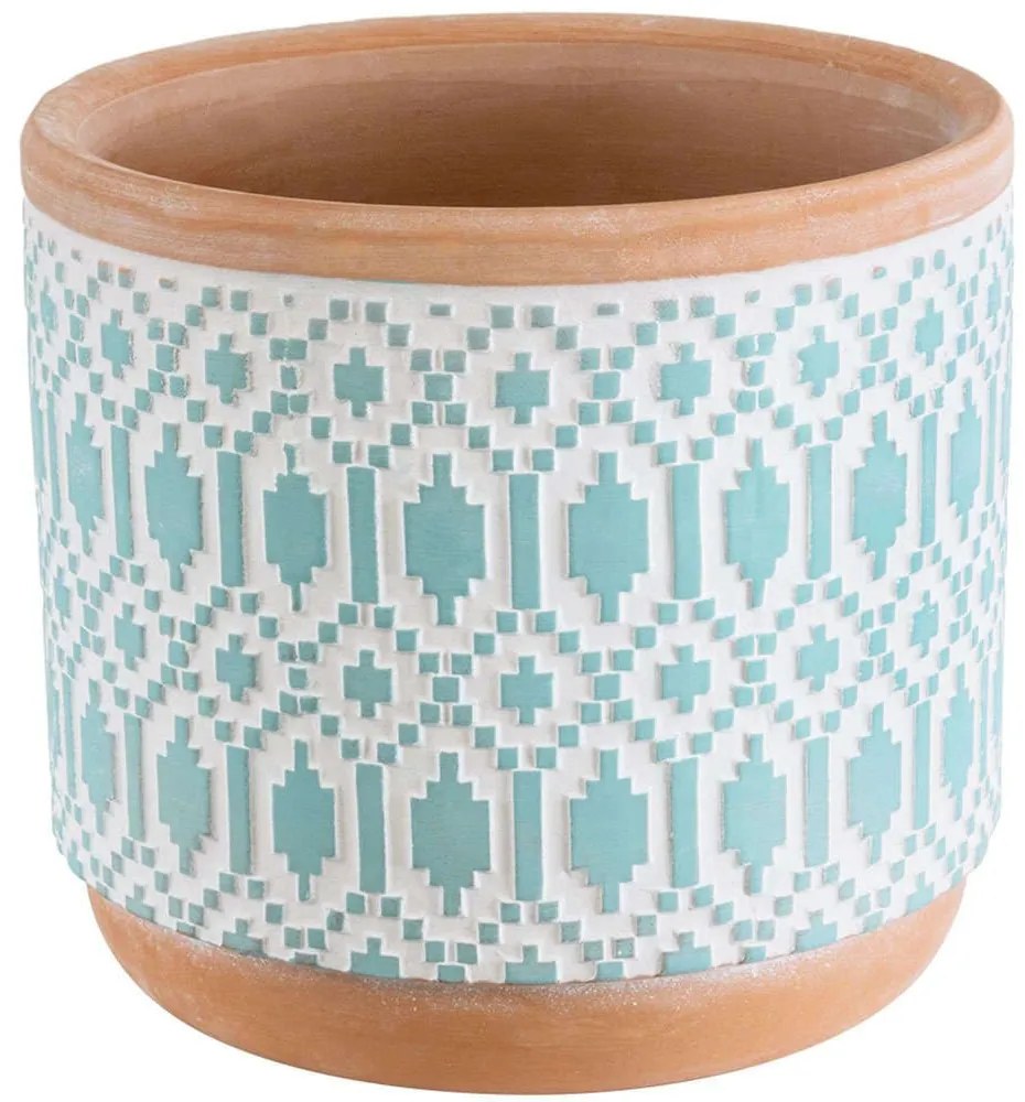 Κασπώ Delhi 20523 Φ14,5x13cm Multi-Light Blue GloboStar Ceramic