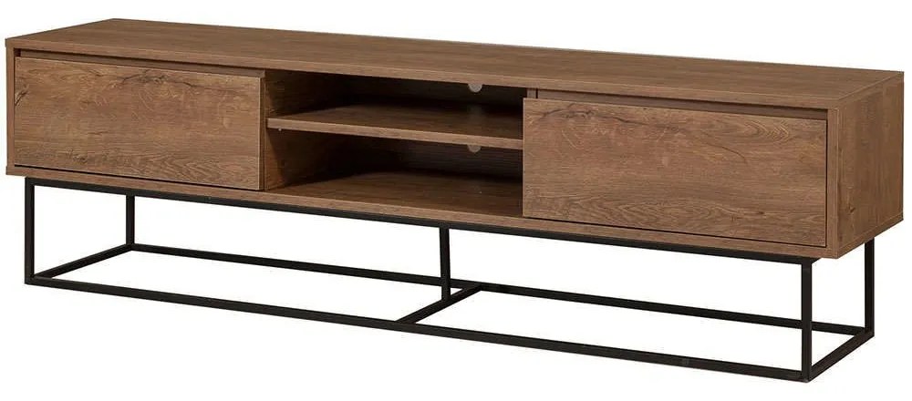 Έπιπλο Τηλεόρασης Rodez 863SPH5104 180x40x50cm Walnut-Black