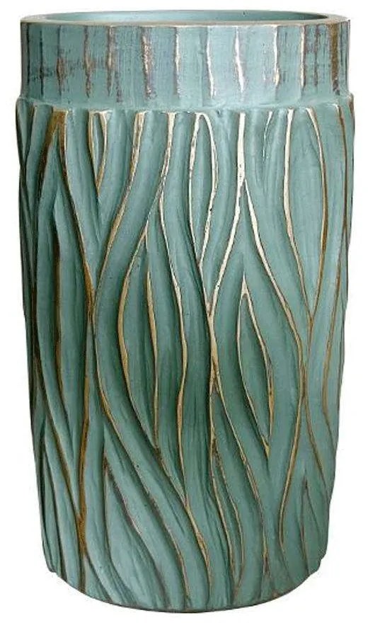 Βάζο 0038-223-041 16x11x30cm Veraman-Gold Polyresin