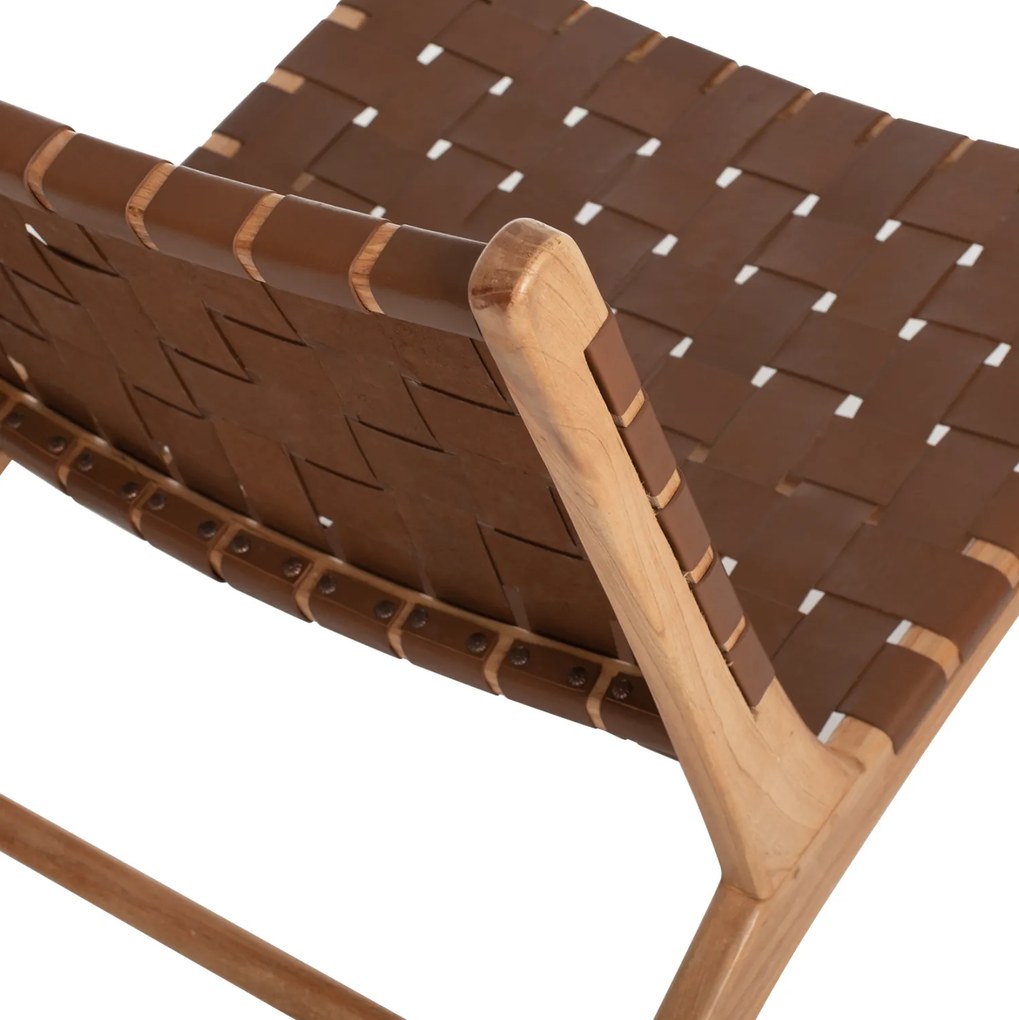 Καρέκλα Felipe από Μασίφ Ξύλο Teak Φυσικό 65x82x88 Υ Εκ.