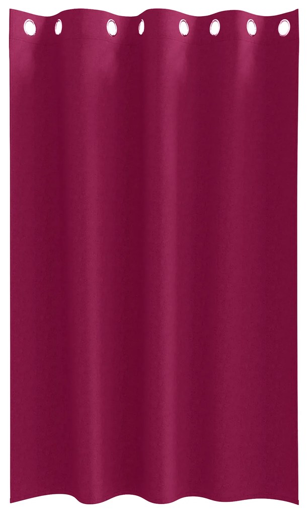 vidaXL Κουρτίνες με κουρτίνες 2 pcs Κόκκινο 175 x 140 εκ. Πολυεστέρας