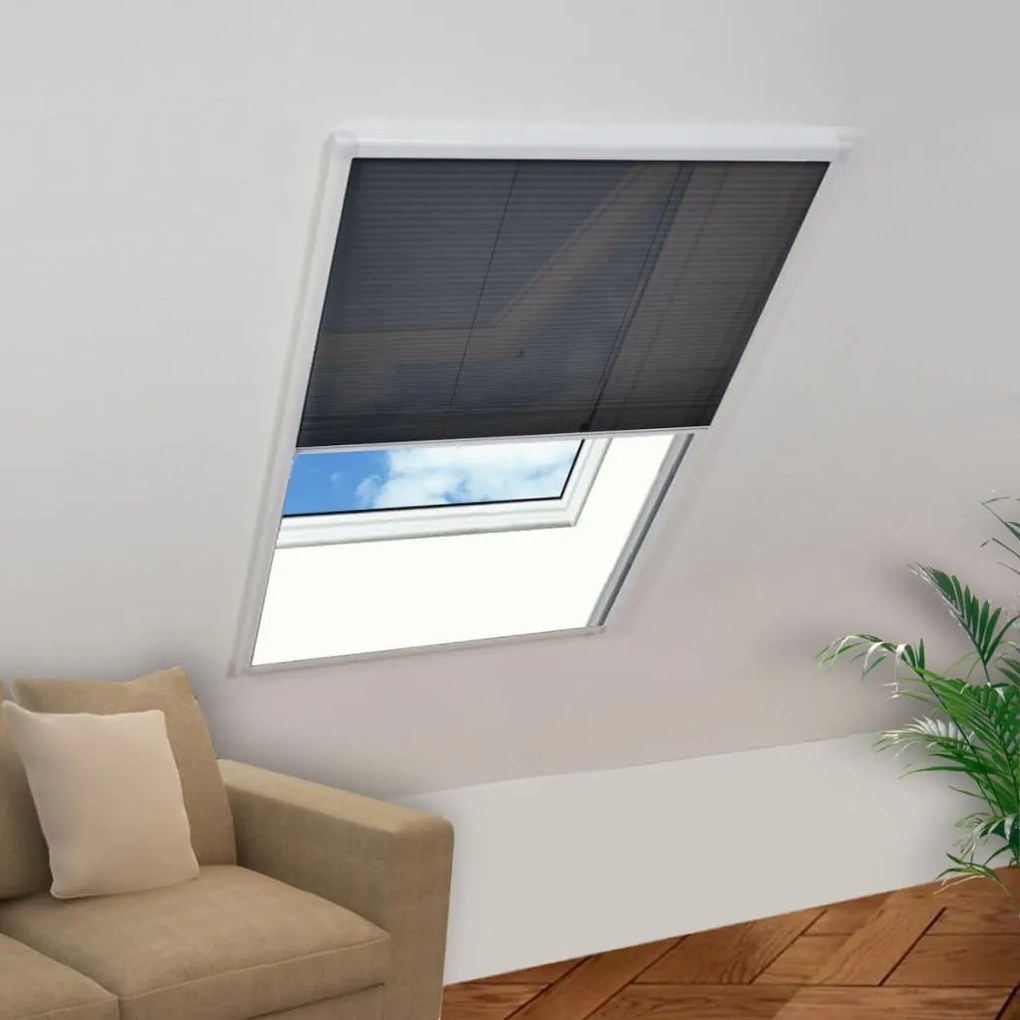 vidaXL Σήτα Παράθυρου Πλισέ 110 x 160 εκ.