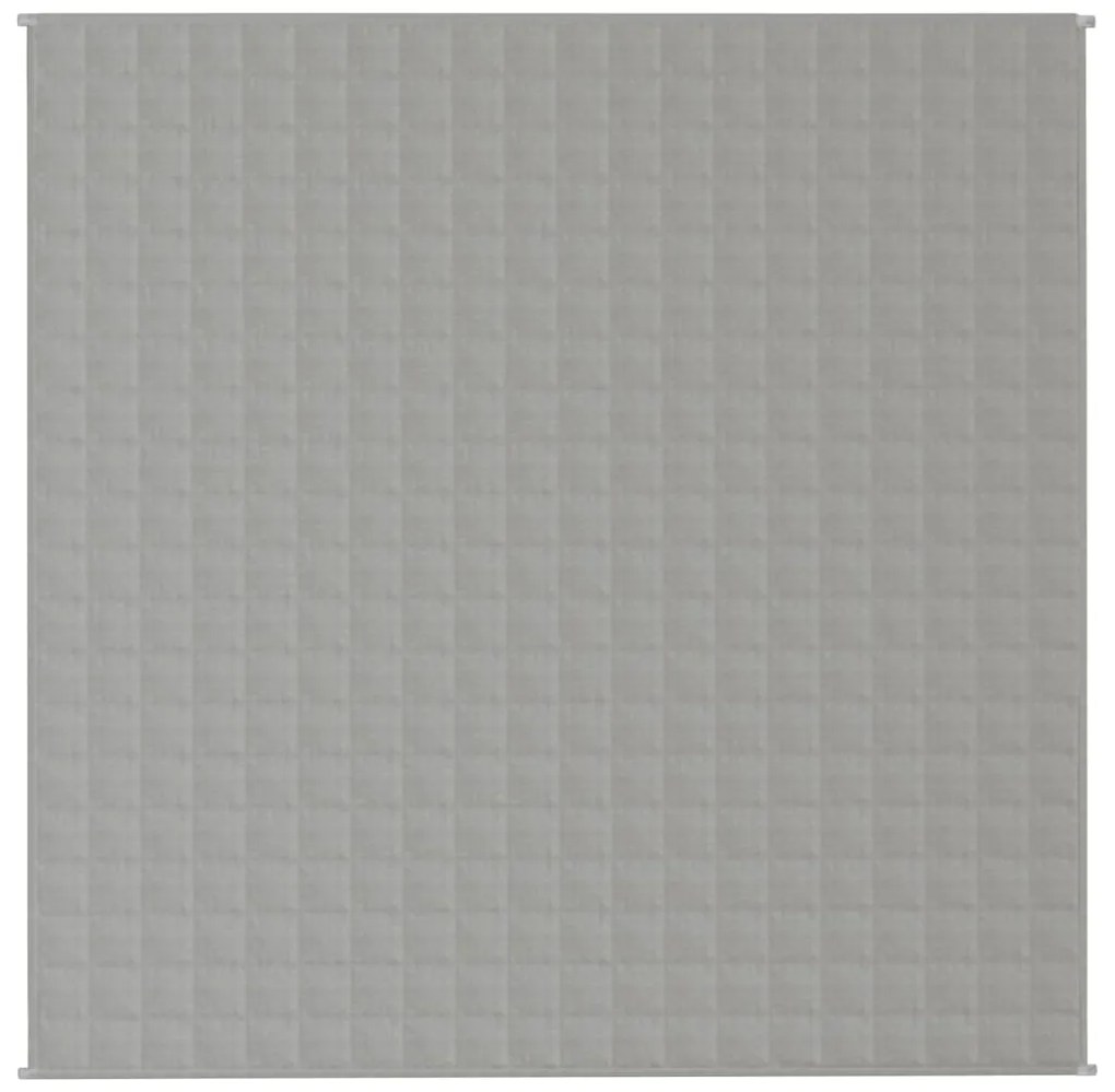 vidaXL Κουβέρτα Βαρύτητας Γκρι 200 x 200 εκ. 9 κ. Υφασμάτινη