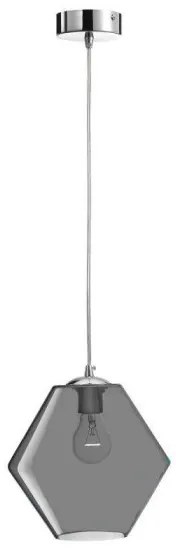 Κρεμαστό Φωτιστικό Οροφής Φ23cm E27 60W Γυαλί Luma Lighting-114-01022-04-smoke-Φιμέ/Smoke 114-01022-04-smoke