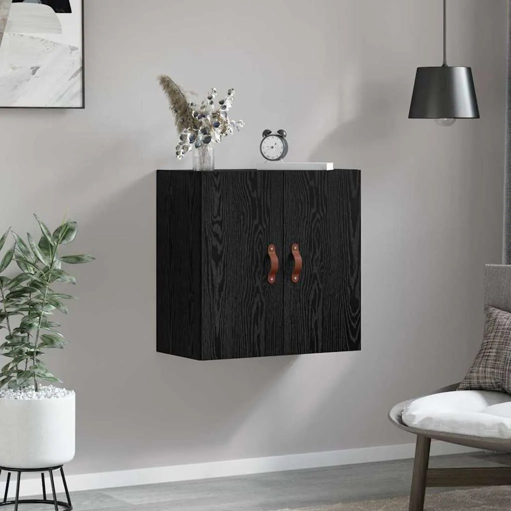 vidaXL Ντουλάπα Τοίχου Μαύρη δρυς 60 x 31 x 60 εκ. Επεξεργασμένο ξύλο