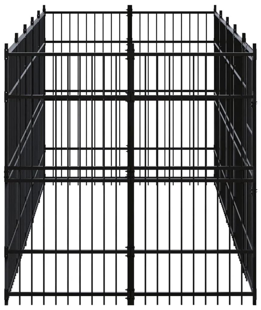 Κλουβί Σκύλου Εξωτερικού Χώρου 9,22 μ² από Ατσάλι - Μαύρο