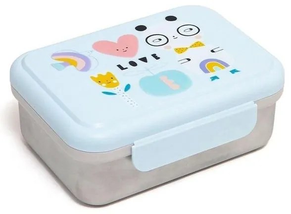 Petit Monkey – Φαγητοδοχείο Ανοξείδωτο 17x13x6.5cm Panda Love PTM-LB26