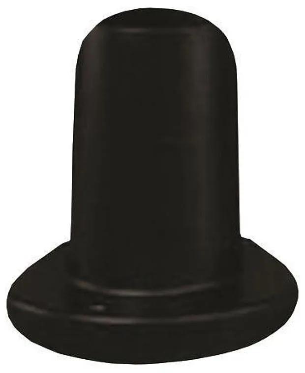 Κολωνάκι Δαπέδου Υ12cm Φ60mm Μαύρο Πλαστικό EUROLAMP 153-55313