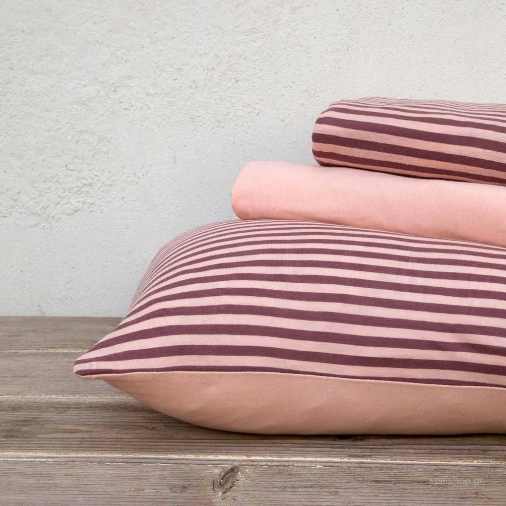 Σεντόνια Μακό Υπέρδιπλα (Σετ) Nima Bed Linen Suave SS2021 Ροζ,Σάπιο Μήλο
