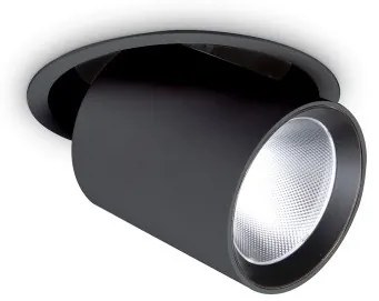Χωνευτό Σποτ Φωτιστικό Οροφής LED 30W Μαύρο 3000K Nova 248196 Ideal Lux 248196