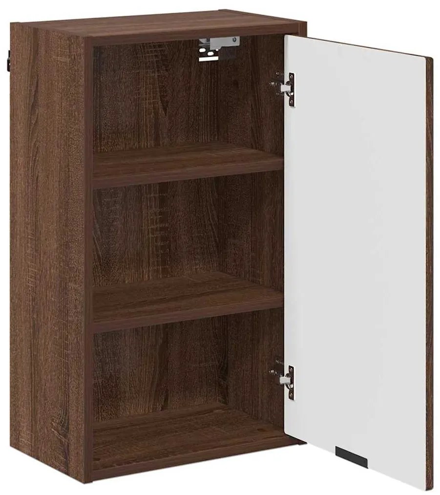 vidaXL Σετ Επίπλων Μπάνιου με ράφι 3 pcs Καφέ δρυς 39.5 x 36 x 88 εκ
