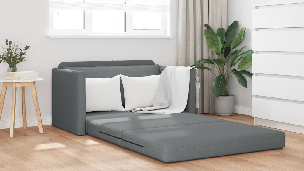 vidaXL Καναπές Κρεβάτι 2 σε 1 Ανθρακί 124x71x78 cm Υφασμάτινος