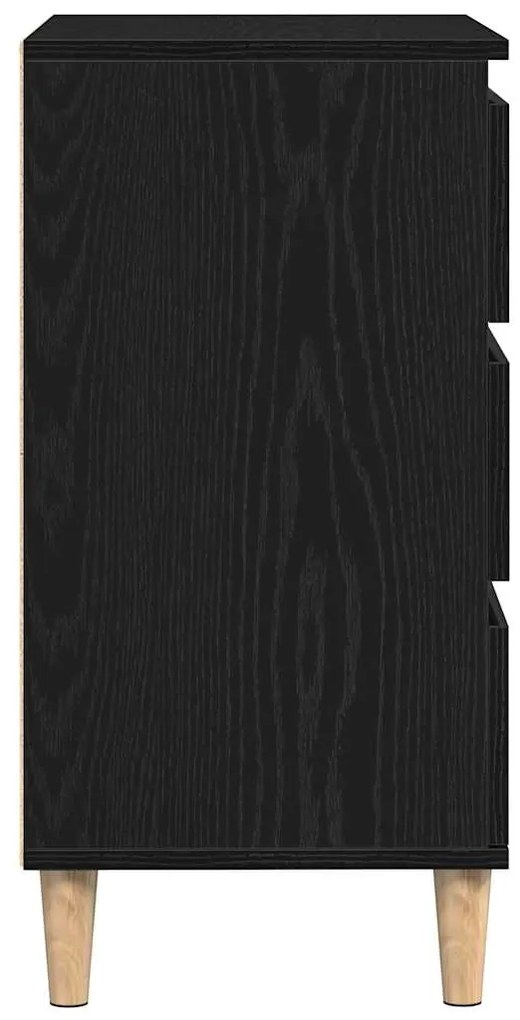 vidaXL Πλαϊνό γραφείο Μαύρη Οξυά 60 x 35 x 70 cm Επεξεργασμένο ξύλο