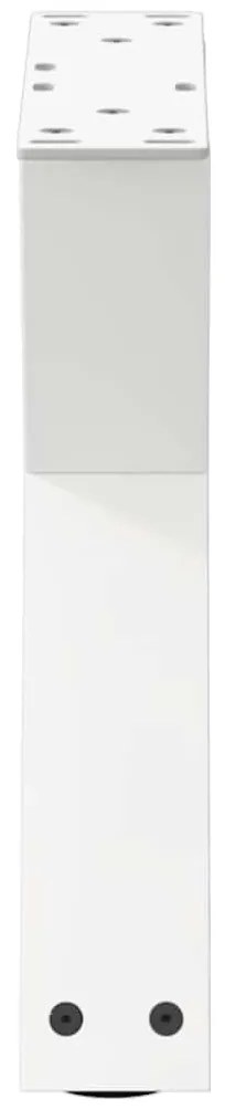 vidaXL Πόδια Τραπεζιού Σαλονιού 2 τεμ. Λευκά 40x(30-31,3) εκ. Ατσάλι