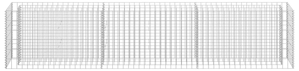 vidaXL Συρματοκιβώτιο-Γλάστρα Υπερυψωμένη 270x30x60 εκ. Γαλβ. Χάλυβας