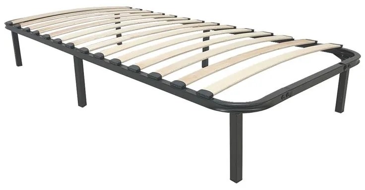 Σομιές μεταλλικός Amaso σε μαύρη απόχρωση 90x190x28εκ 90x190x28 εκ.