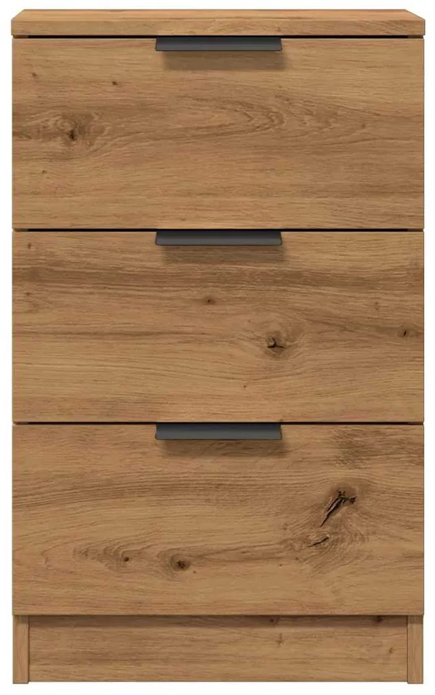 vidaXL Κομοδίνα 2 τεμ.Αρτισιανή Δρυς 40x36x65 εκ. Επεξ. Ξύλο