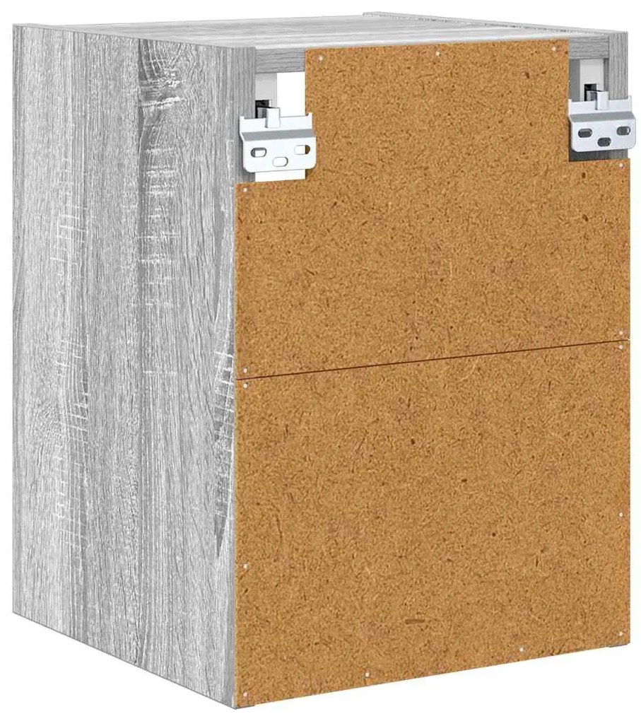 vidaXL Κρεμαστό ντουλάπι Riga Γκρίζο Σονομα 30 x 29,5 x 40 εκ.