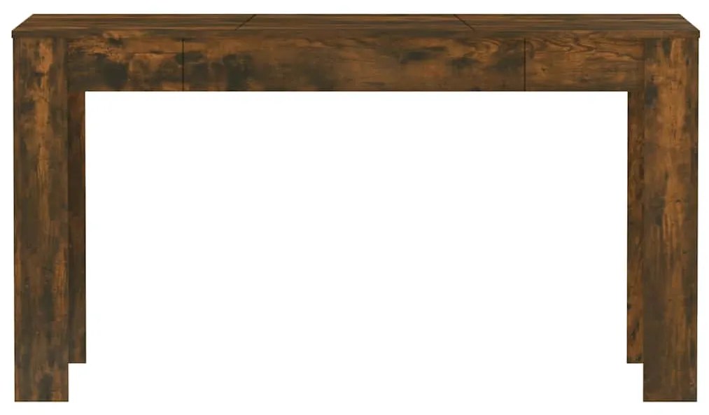 vidaXL Τραπεζαρία Καπνιστή Δρυς 140x74,5x76 εκ. από Επεξεργασμένο Ξύλο