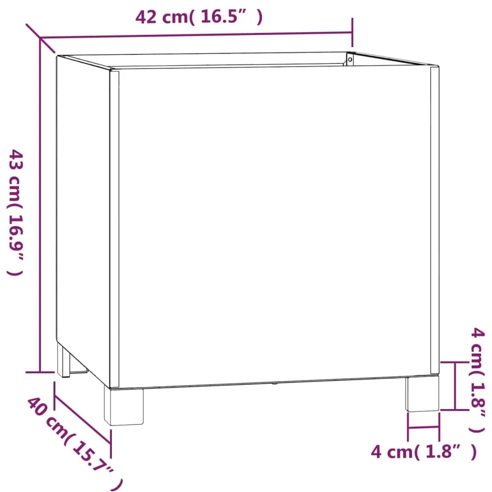 ΖΑΡΝΤΙΝΙΕΡΑ ΜΕ ΠΟΔΙΑ ΣΚΟΥΡΙΑΣΜ. 42X30X43 ΕΚ. ΑΤΣΑΛΙ ΑΠΟ ΚΟΡΤΕΝ 823680