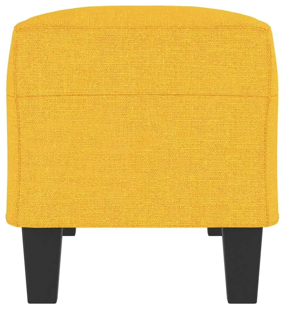 vidaXL Πάγκος Ανοιχτό Κίτρινο 100 x 35 x 41 εκ. Υφασμάτινος