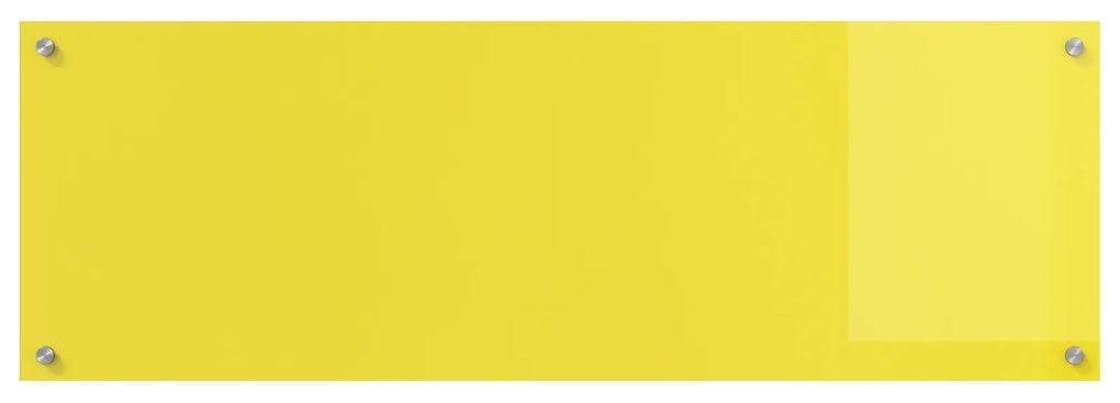 vidaXL Πίσω Τοίχος Κουζίνας Κίτρινος 120x40x0,6 εκ Γυαλί Ανοξείδωτο