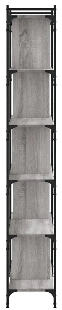 vidaXL Βιβλιοθήκη 6 Επιπέδων Γκρι Sonoma 76 x 32 x 192 εκ. Επεξ. Ξύλο