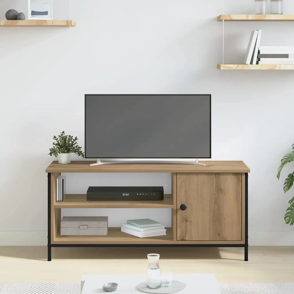 vidaXL Ντουλάπι TV artisan δρυς 100 x 40 x 45 cm Επεξεργασμένο ξύλο