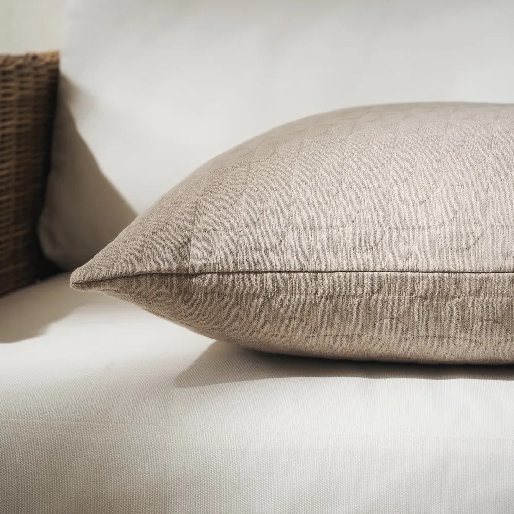 Μαξιλαροθήκη 50x50cm GOFIS HOME  Eliena Warm Beige 402/06