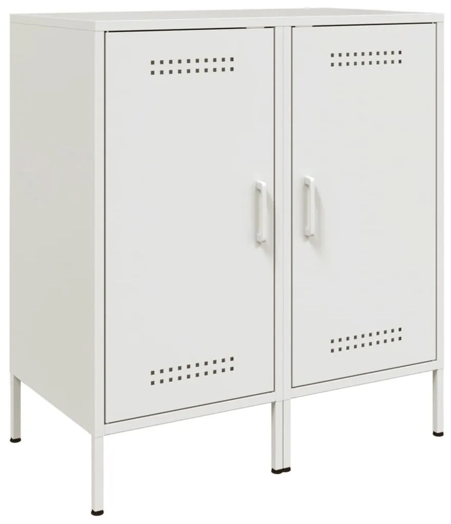 vidaXL Ντουλάπια 2 Τεμ. Λευκά 36 x 39 x 79 εκ. από Χάλυβα
