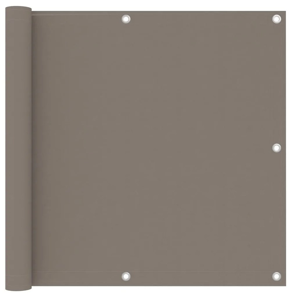 vidaXL Διαχωριστικό Βεράντας Taupe 90 x 300 εκ. Ύφασμα Oxford