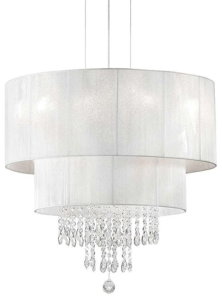 Φωτιστικό Οροφής Opera 182179 50x63/235cm 4xE27 60W White Ideal Lux