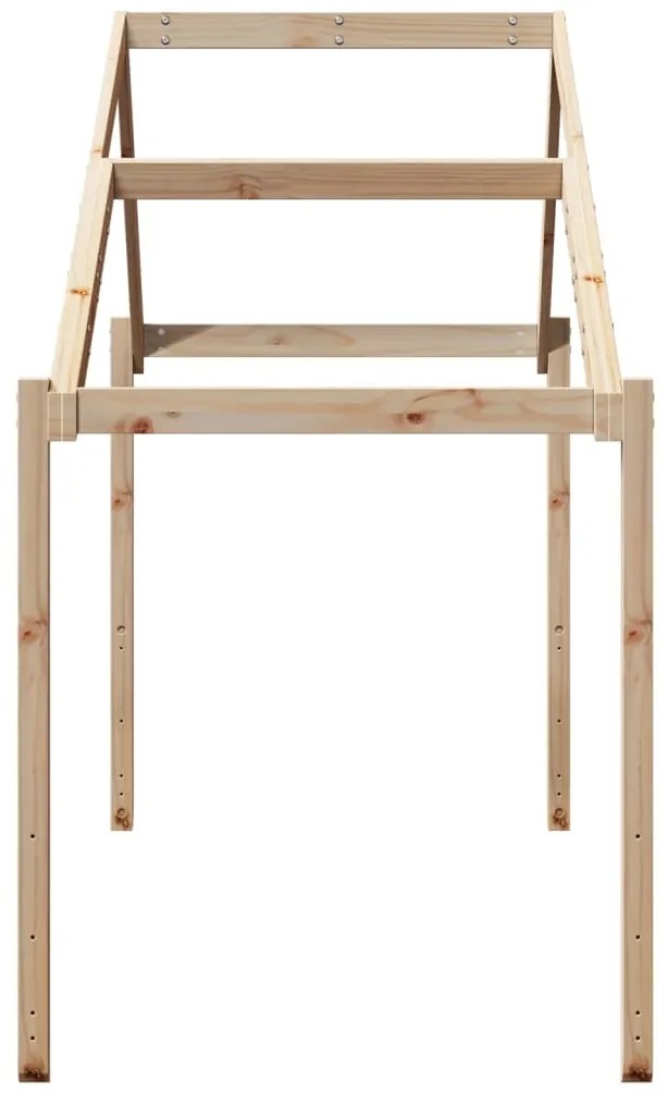 vidaXL Οροφή Κρεβατιού Παιδική 213x95,5x144,5 εκ. Μασίφ Ξύλο Πεύκου