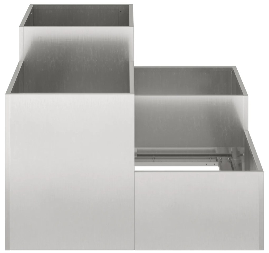 vidaXL Κήπος Γλάστρα 100x100x60 εκ Ανοξείδωτος Χάλυβας