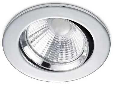 Χωνευτό Σποτ Φωτιστικό Οροφής LED 5,5W Στρογγυλό Περιστρεφόμενο ΙΡ23 Dimmable 36 Μοίρες Pamir Trio Lighting-650510106-Χρώμιο 650510106