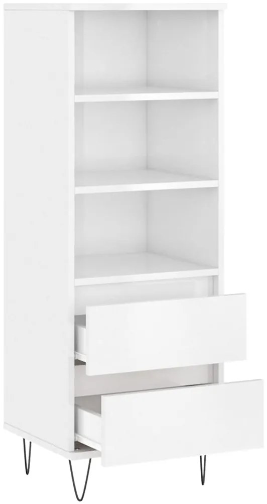 vidaXL Ντουλάπι Γυαλιστερό λευκό 40x36x110 εκ. από Επεξεργασμένο Ξύλο