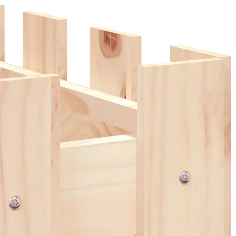 vidaXL Ζαρντινιέρα Υπερυψωμένη Σχ Φράχτη 150 x 50 x 50 εκ. Μασίφ Πεύκο