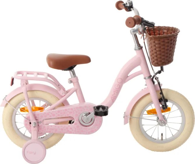 Fairy 12 Inch 20,5 cm Girls Coaster Brake PinkAMIGO